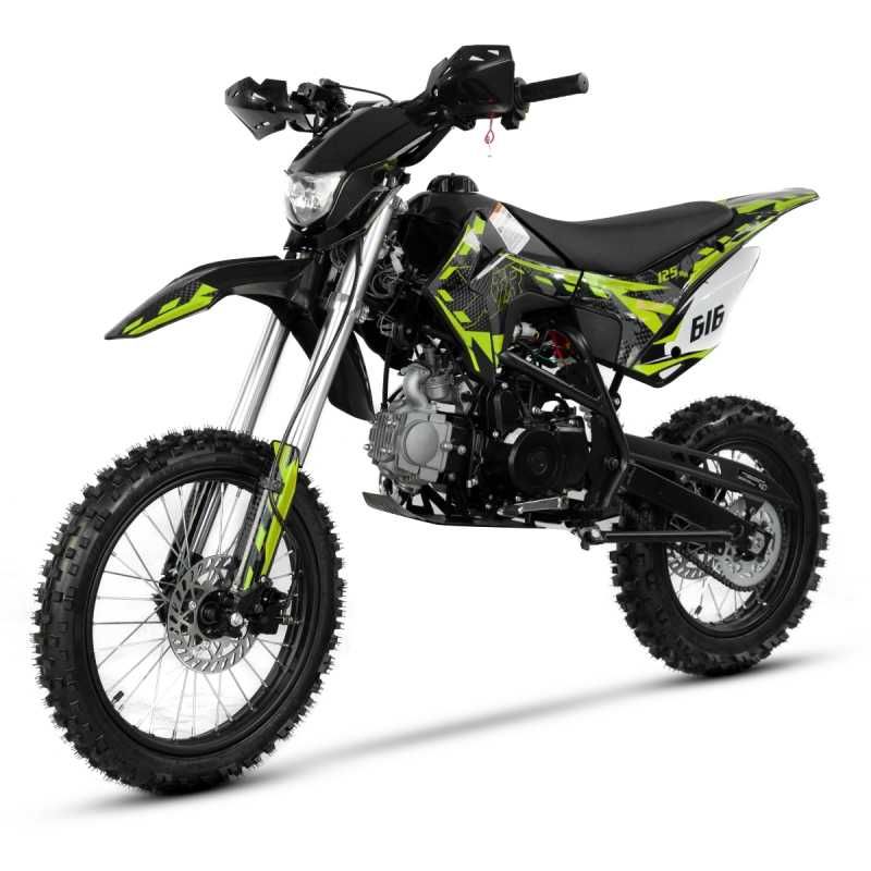 Кросовий мотоцикл XTR 616 125 см3, колеса 17/14, фара, Пітбайк, Польща