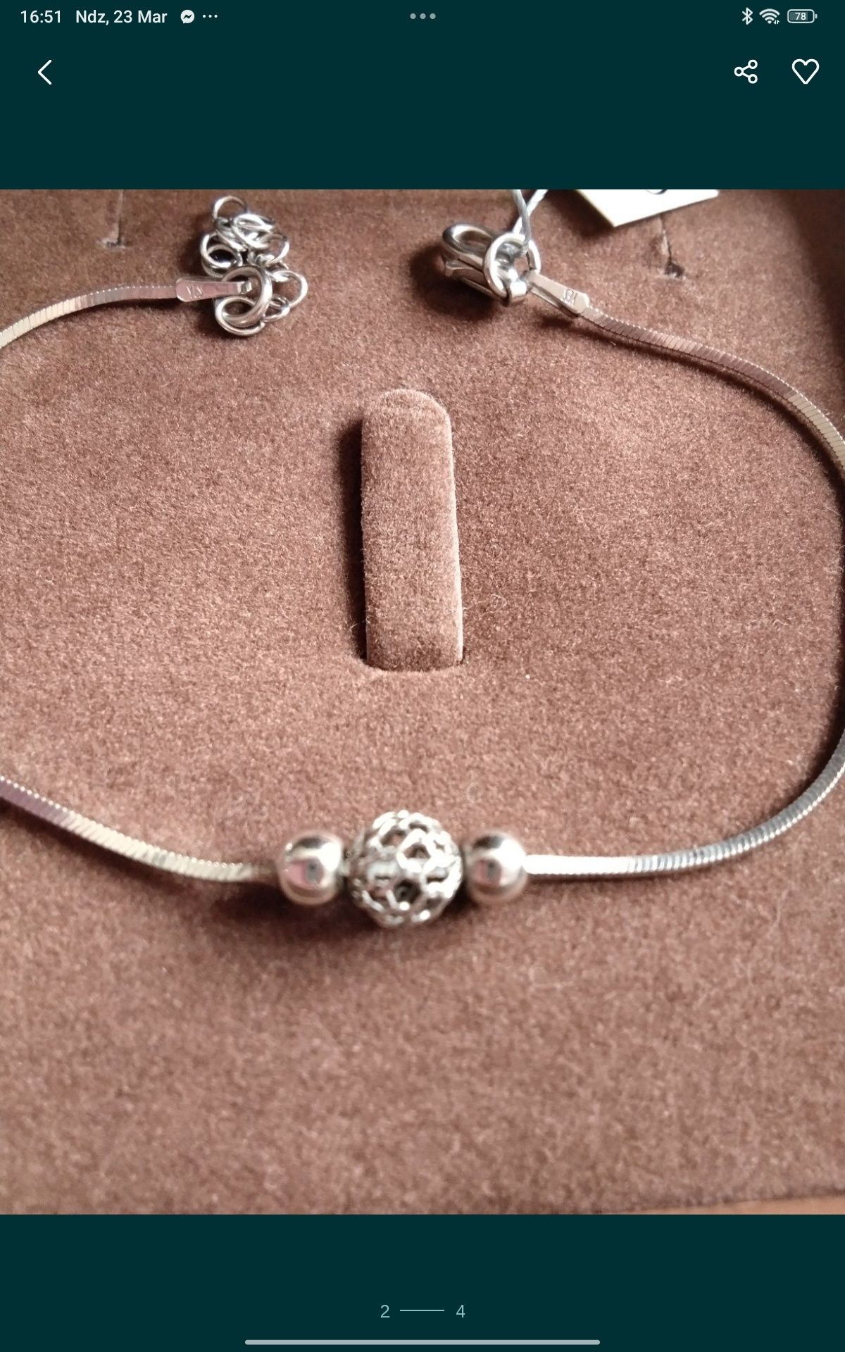 Bransoletka srebrna Yes Pandora Apart W.Kruk Swarovski Boho