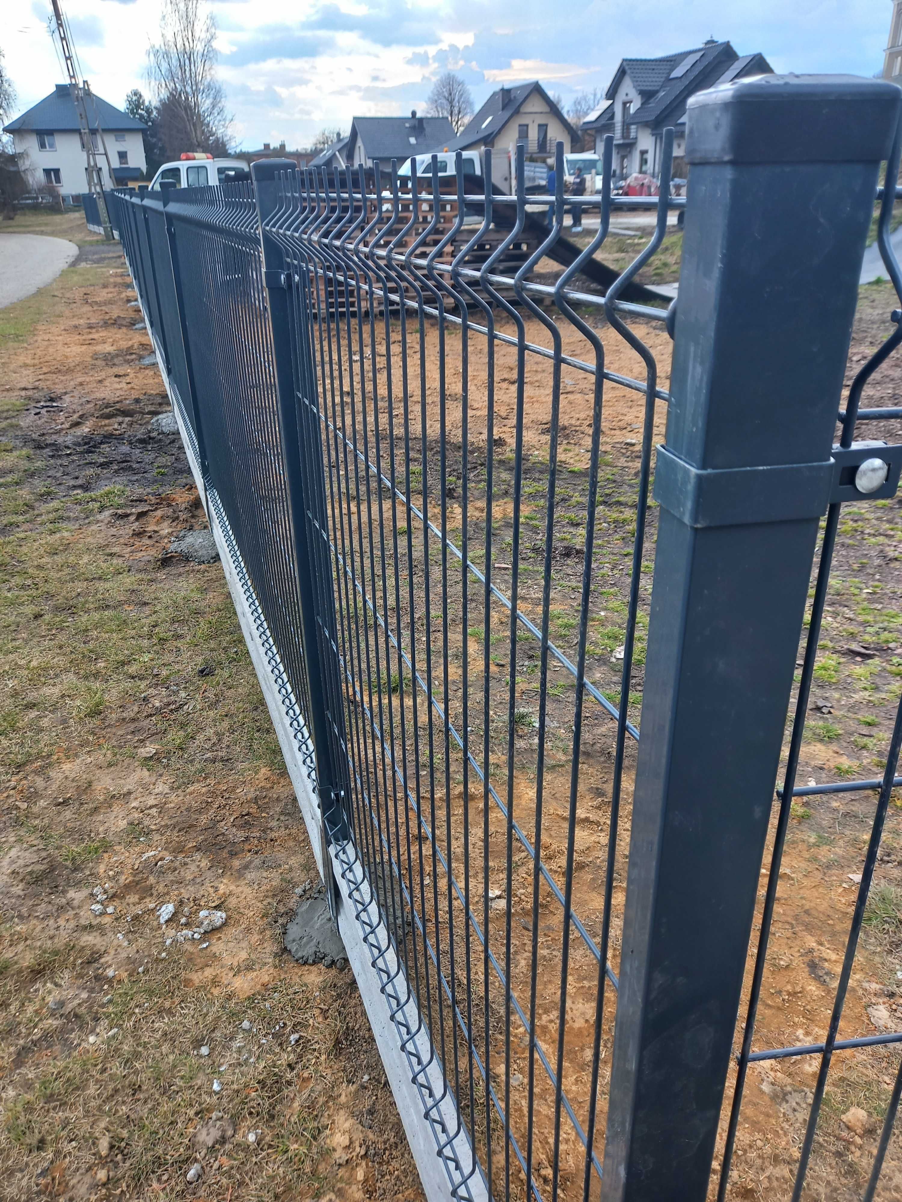 OGRODZENIE PANELOWE Słupki 60 40 Panel ogrodzeniowy PŁOT PŁOTY 80 80