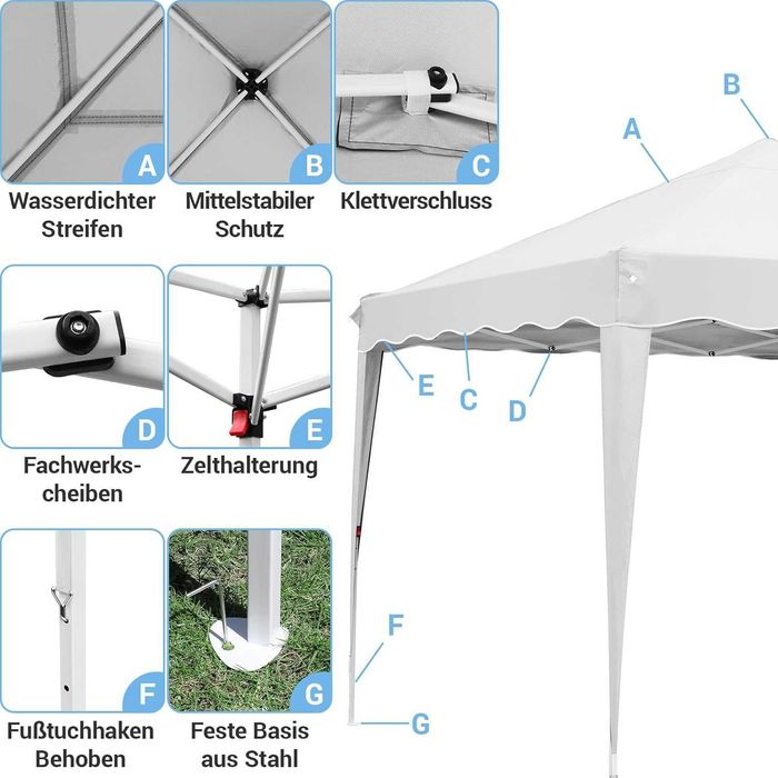 Nowy namiot ogrodowy / altana 3x3 / pawilon imprezowy / pergola !W154!