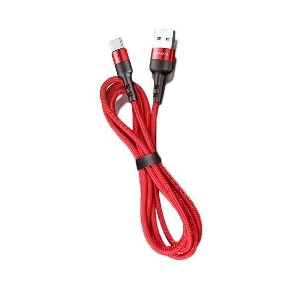 Usams Kabel USB-C 1M 3A Fast Charging - Czerwony