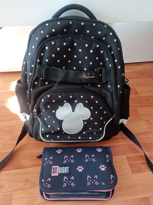 Plecak szkolny młodzieżowy Minnie + piórnik Paso
