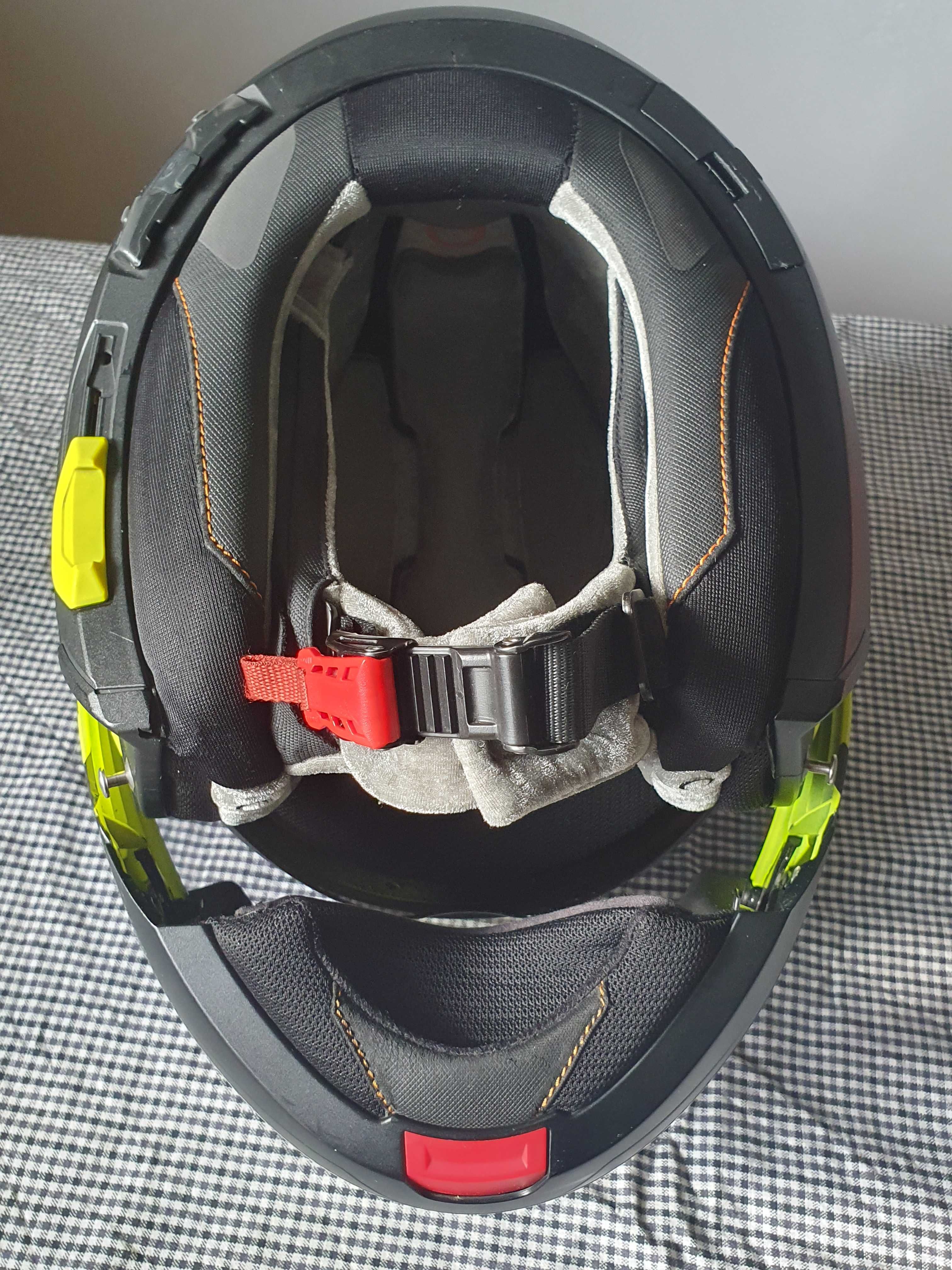 Kask Schuberth C4, interkom SC1, szyba, wysciółka, kołnierz, fluo M