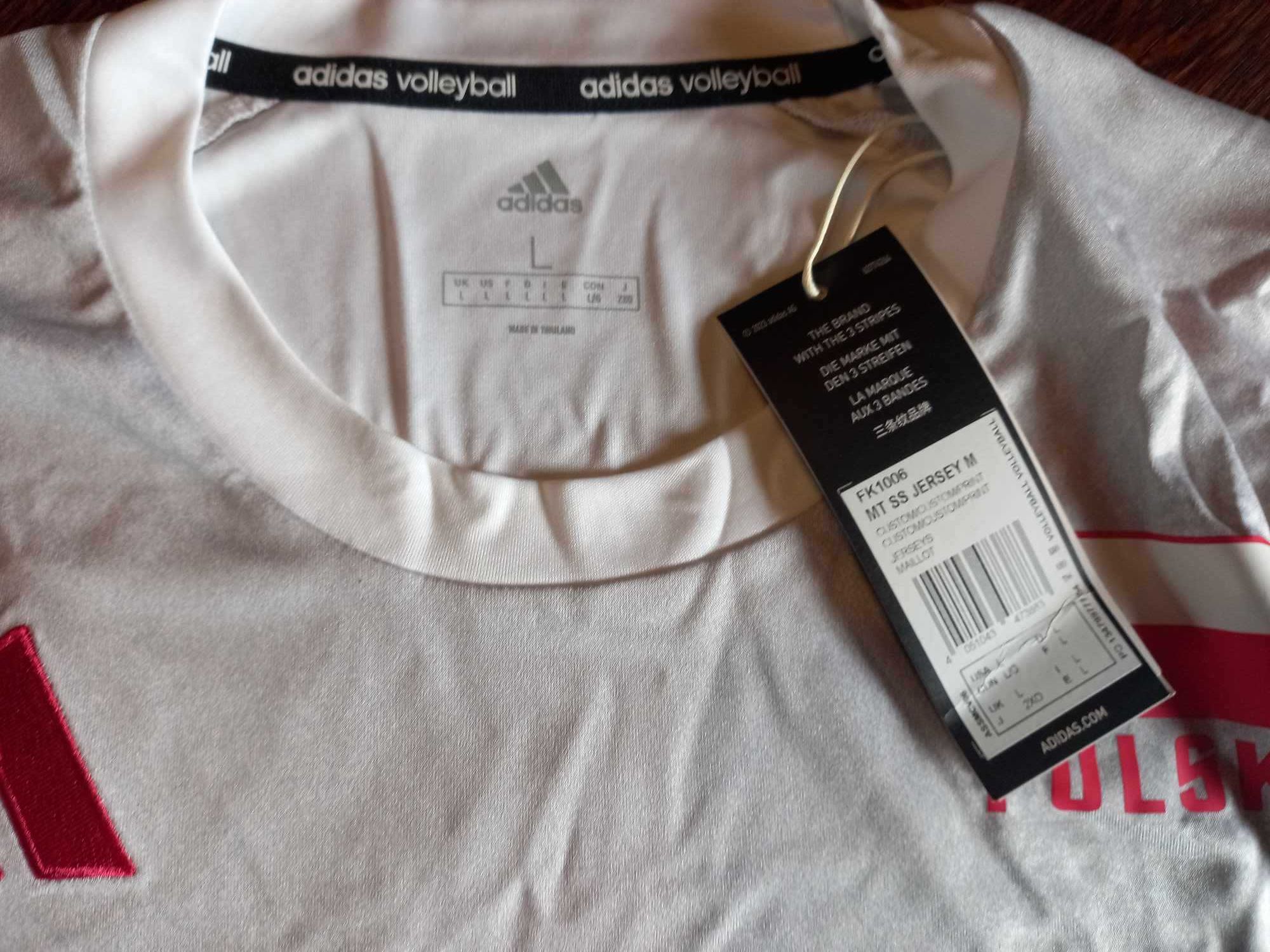 Męska koszulka adidas Polska Siatkówka Offical - roz. L nowa