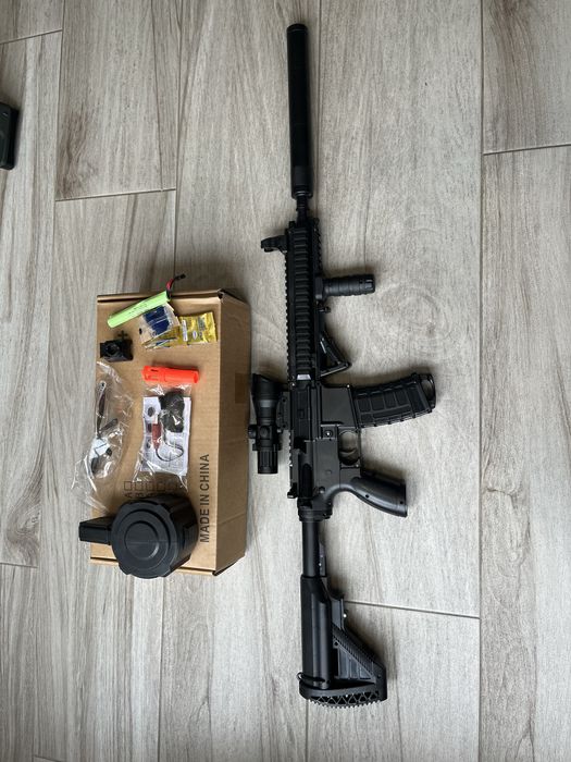 Автомат на орбизах М4А1, гель бластер на орбизах , детский автомат