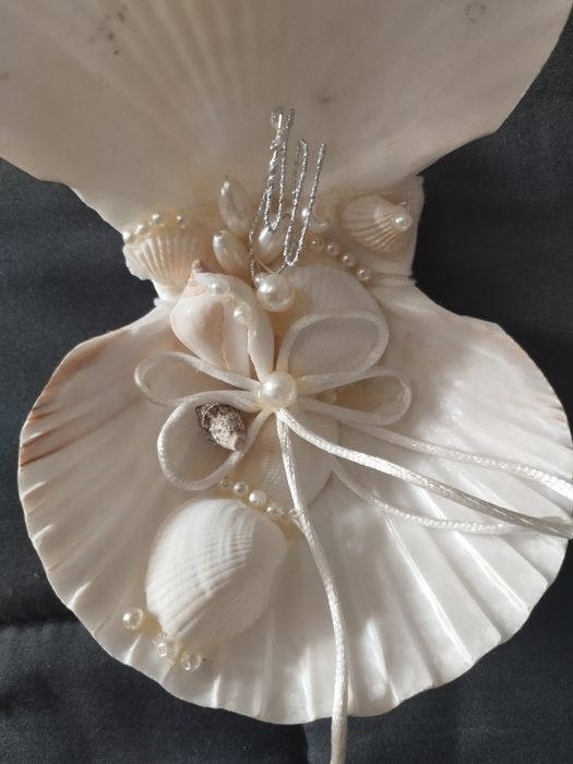 Porta-alianças em concha