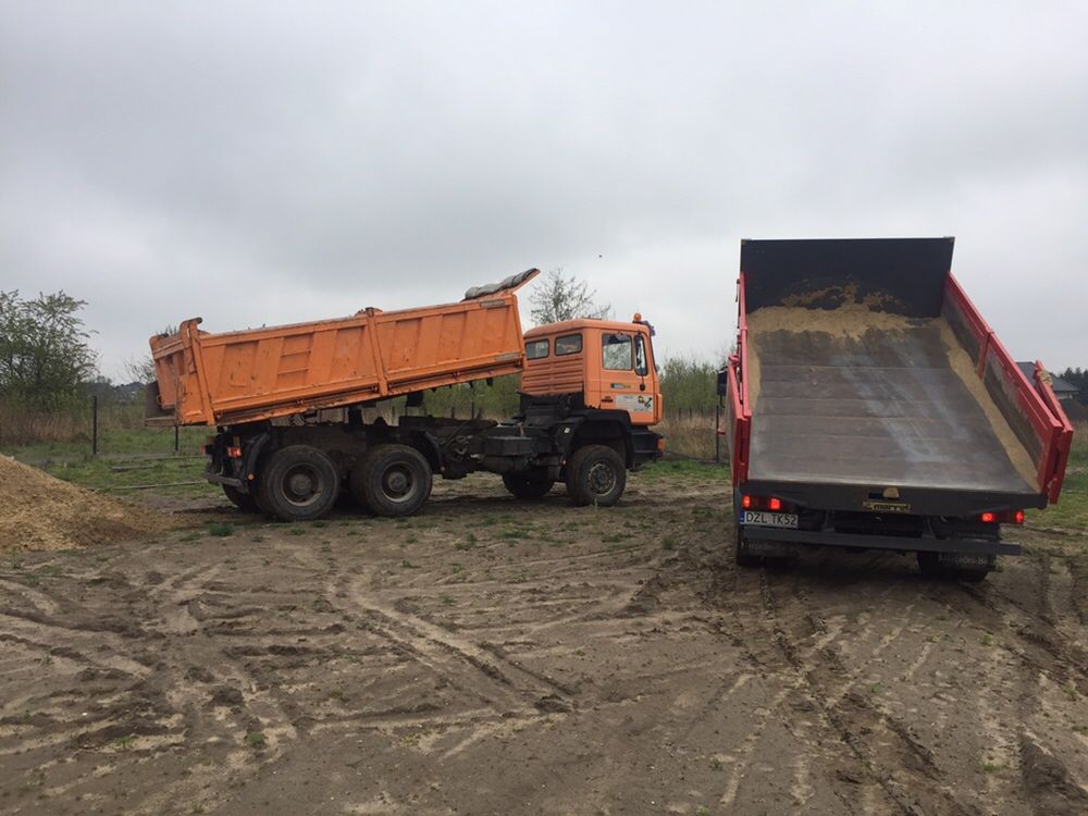 Ziemia  ogrodowa piach kruszywo gruz szlaka od 1t  do 20 ton transport