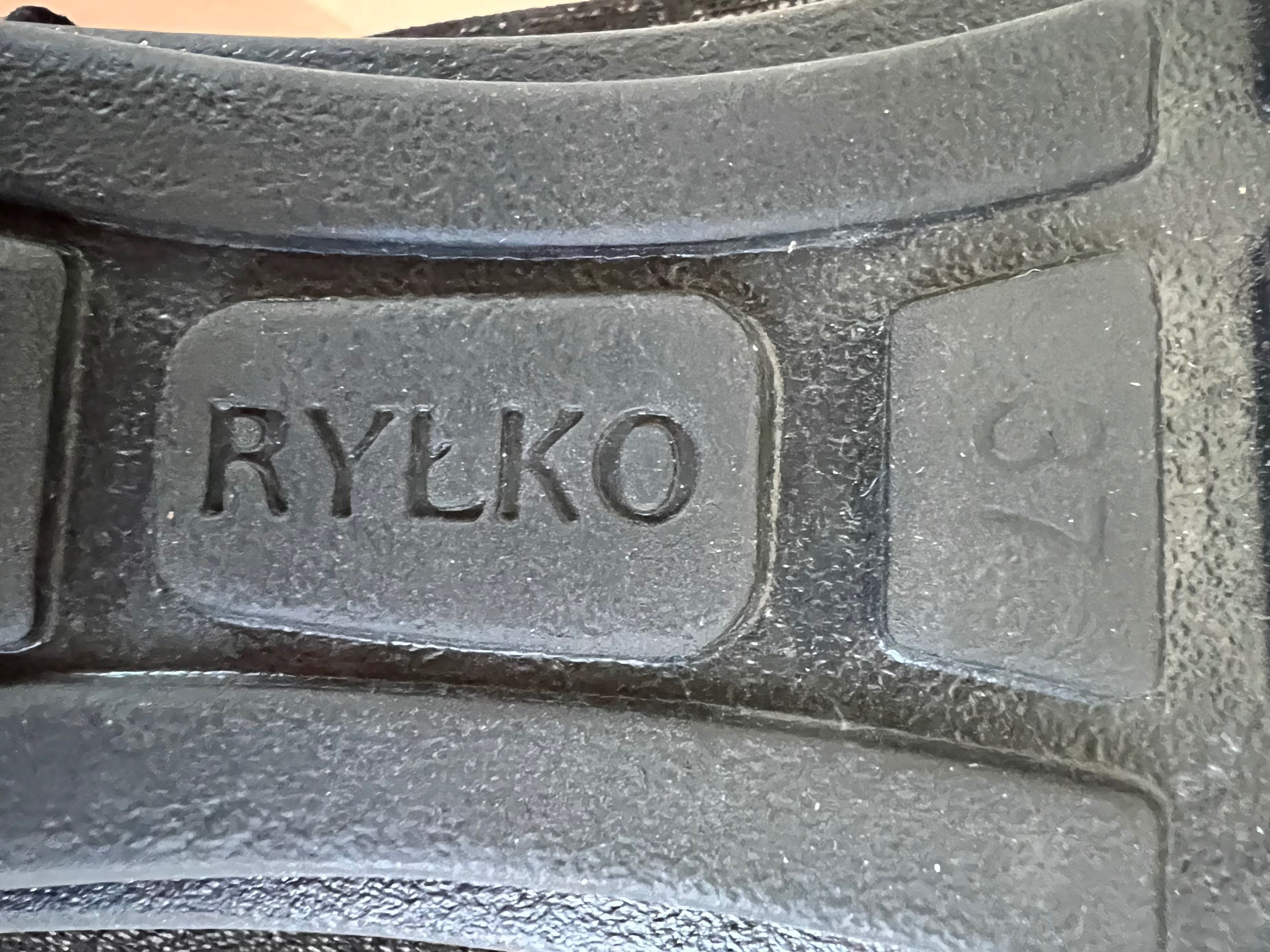 Ryłko relax mokasyny półbuty czarne skóra 37