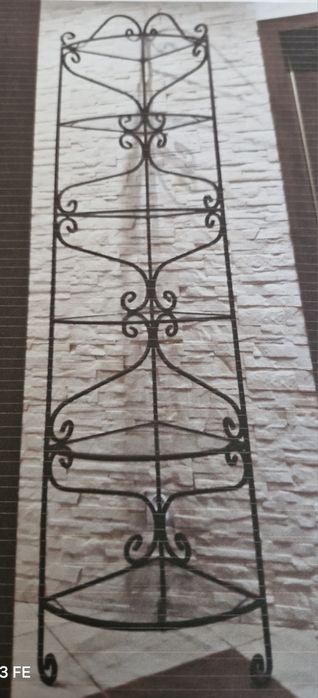 Regał metalowy kuty