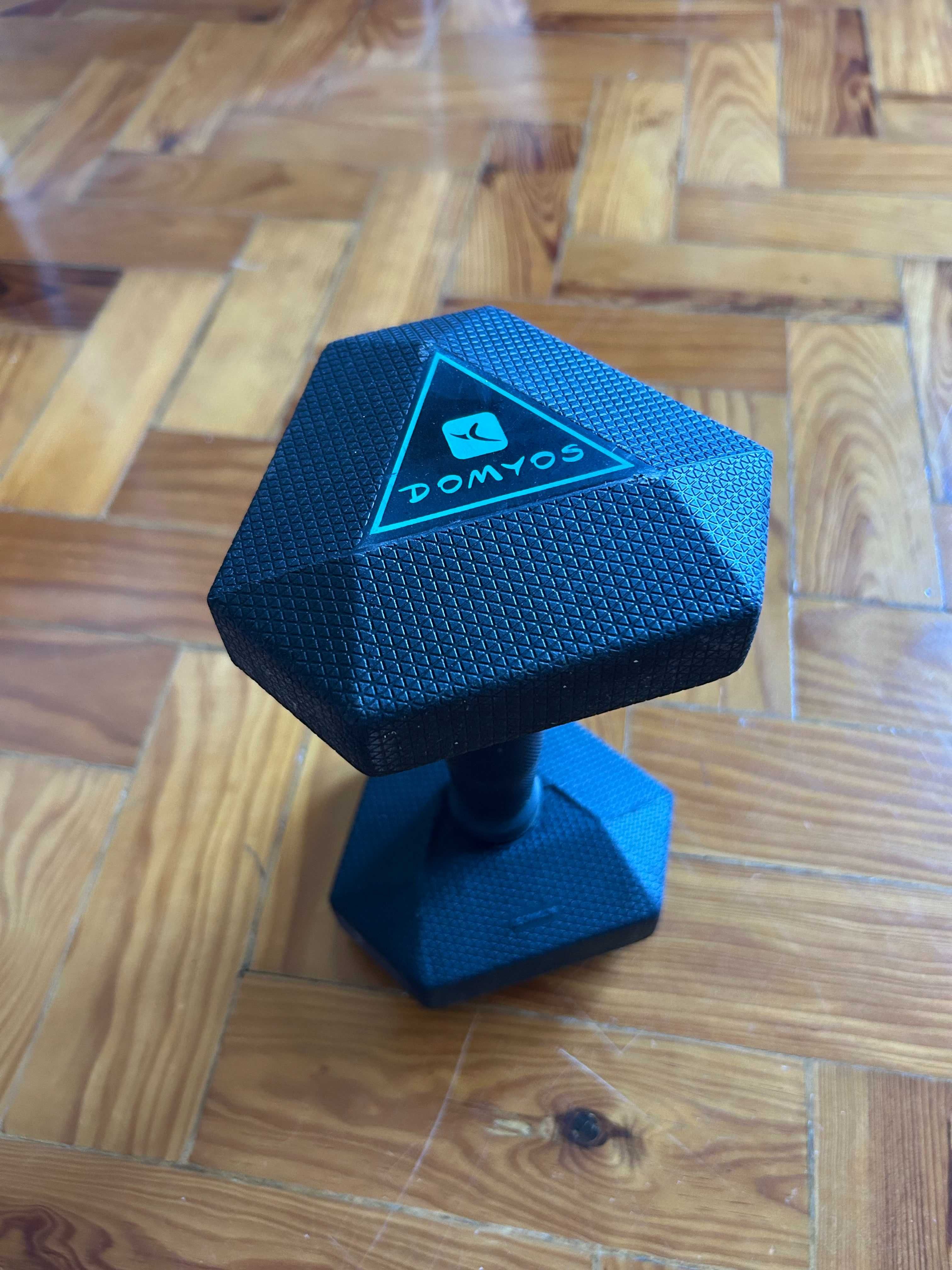 Halter Hexagonal Domyos 5 kg – Praticamente Novo