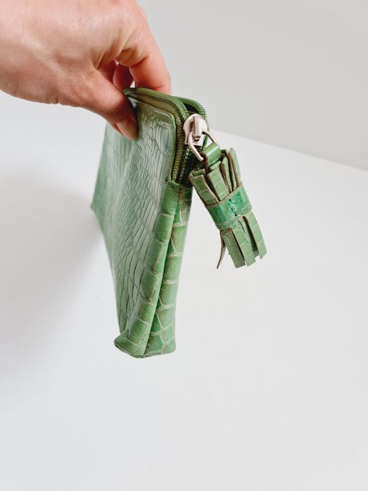 Enny włoska saszetka kosmetyczka portfel Vintage skórzany Bottega