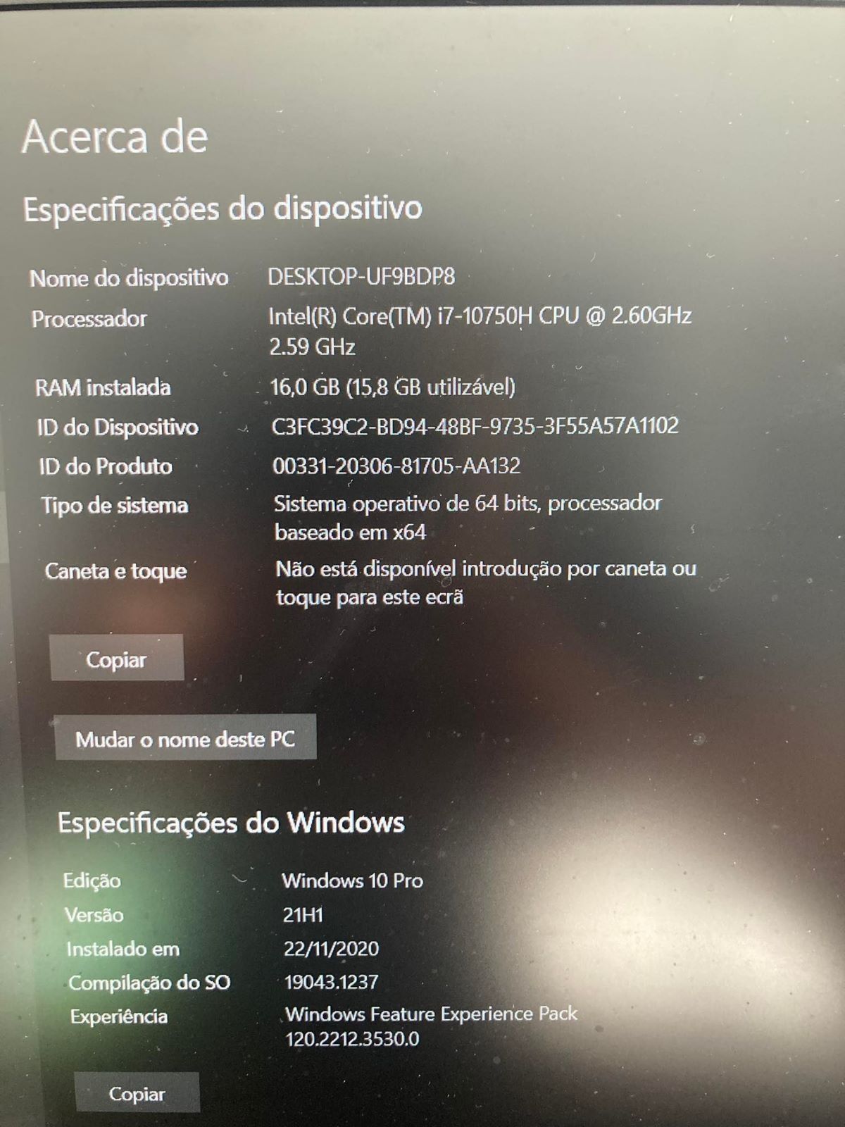 Portátil Gaming HP Omen 1TB 16GB RAM 300HZ GTX2080 SUPER-Q