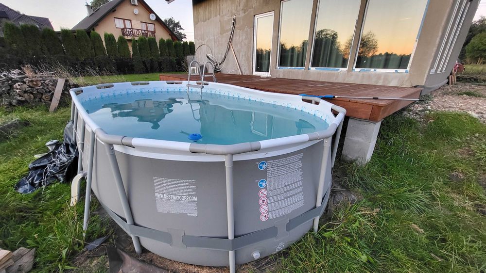 Zestaw Basen stelażowy 56620 BESTWAY 427x250x100cm Power Steel