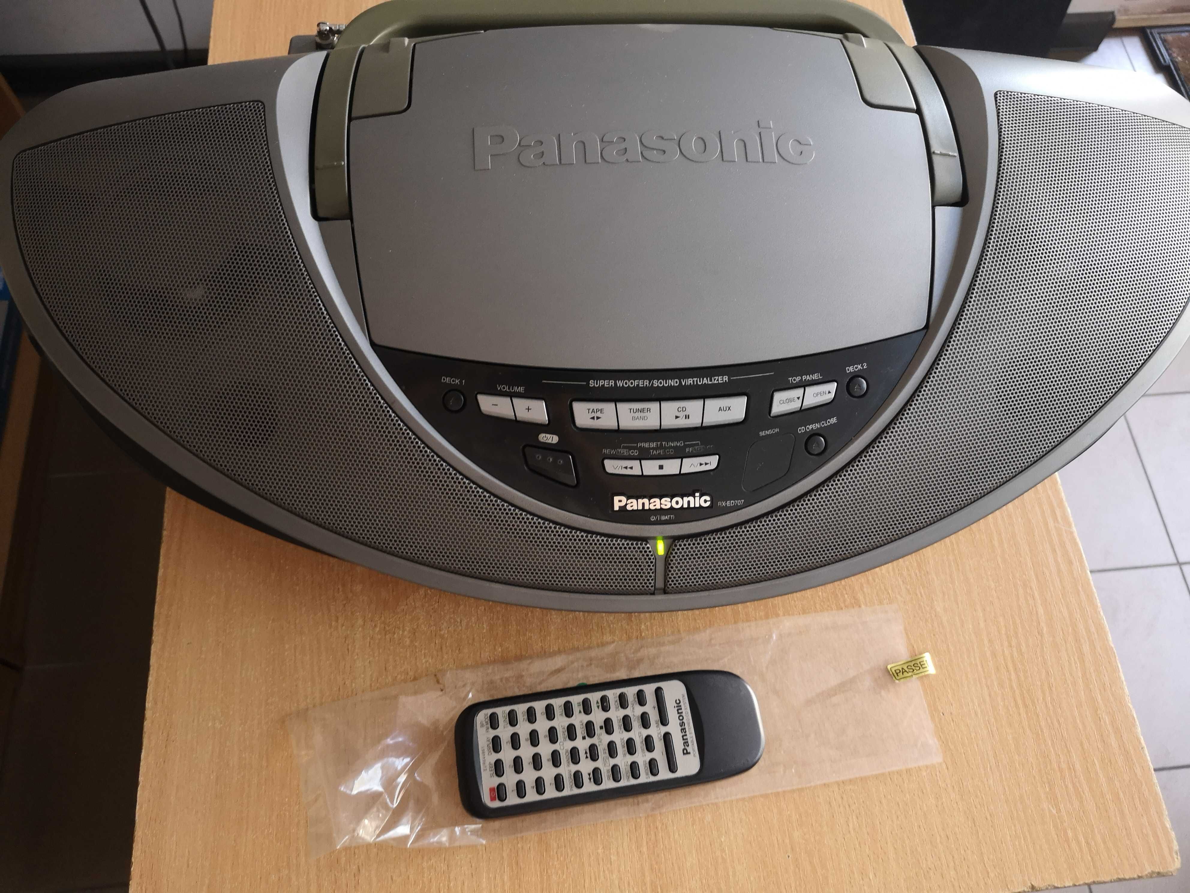 Kultowy Radio Odtwarzacz CD Panasonic rx-ed707 czarny
