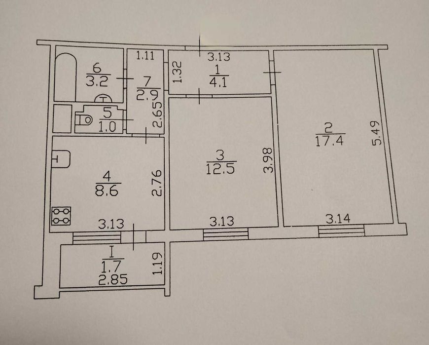 Продаж 2 -кім. квартири вул.Еськова єОселя /єВідновлення