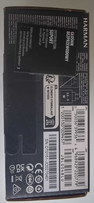 JBL GO 4 GLOSNIK HARMAN Bluetooth  wodoodporny IP67 Morski