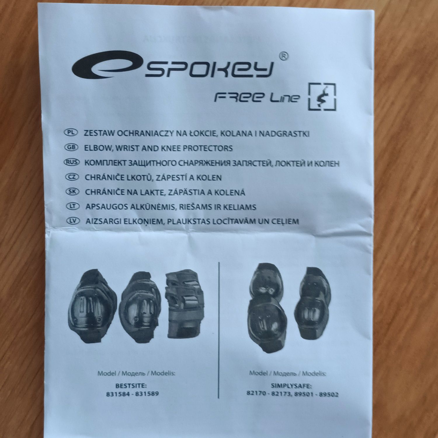 Zestaw ochraniaczy sportowych Spokey (łokcie i kolana, rozmiar L)