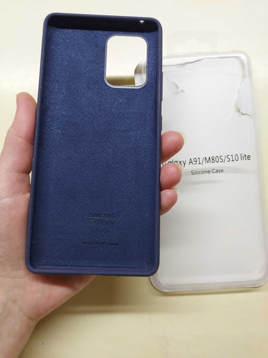 Чехол на телефон soft touch sumsung S10 lite, A91, M80S