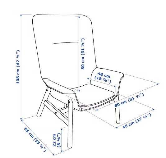 Poltrona Ikea Vedbo verde clara