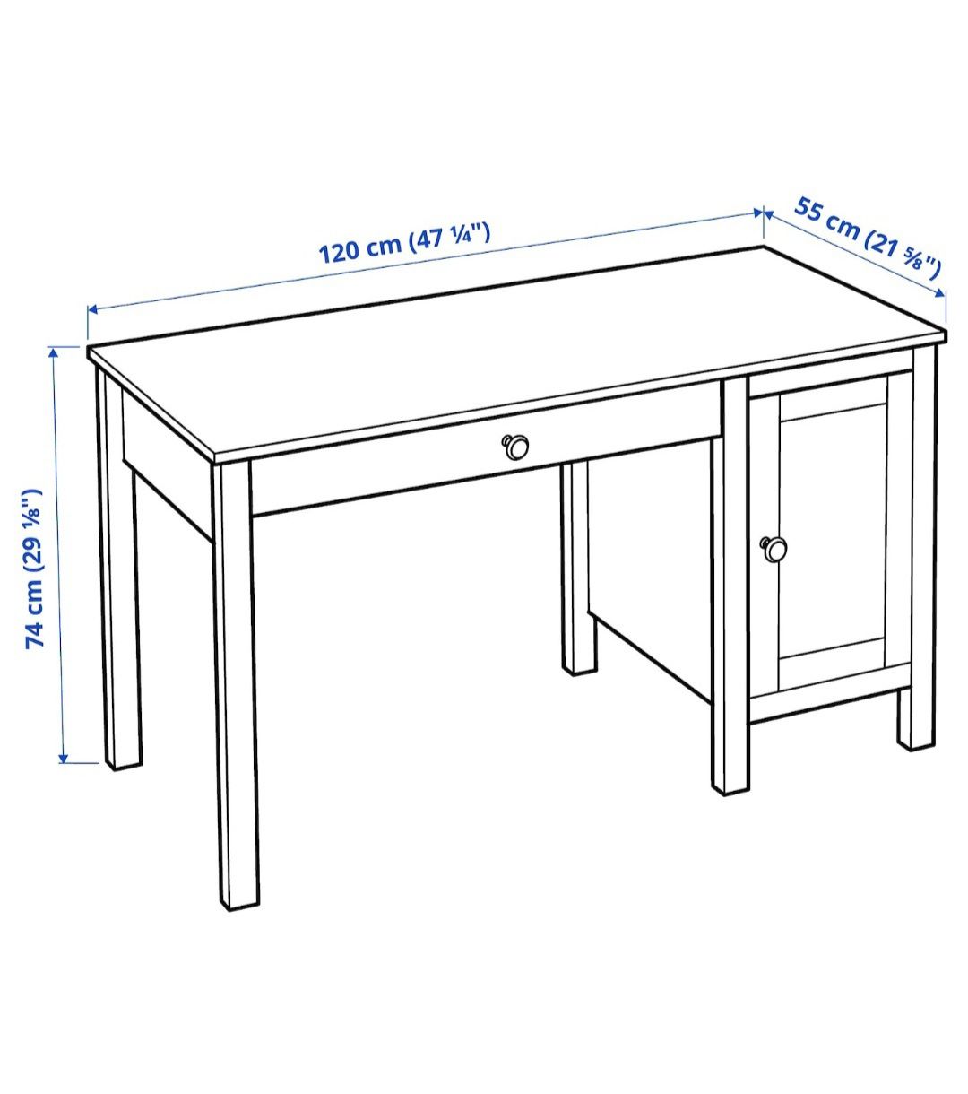 Sprzedam Drewniane Biurko IKEA Hemnes+ Dowoz Gratis