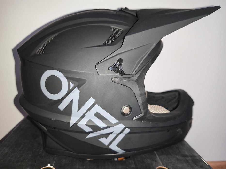 Kask O'NEAL sonus helmet solid black M fullface, worek