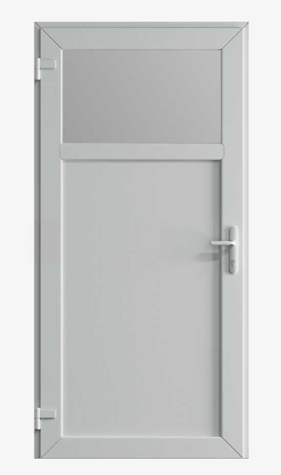 DRZWI Zewnętrzne Magazynowe PCV 100 cm Prawe 100 X 200