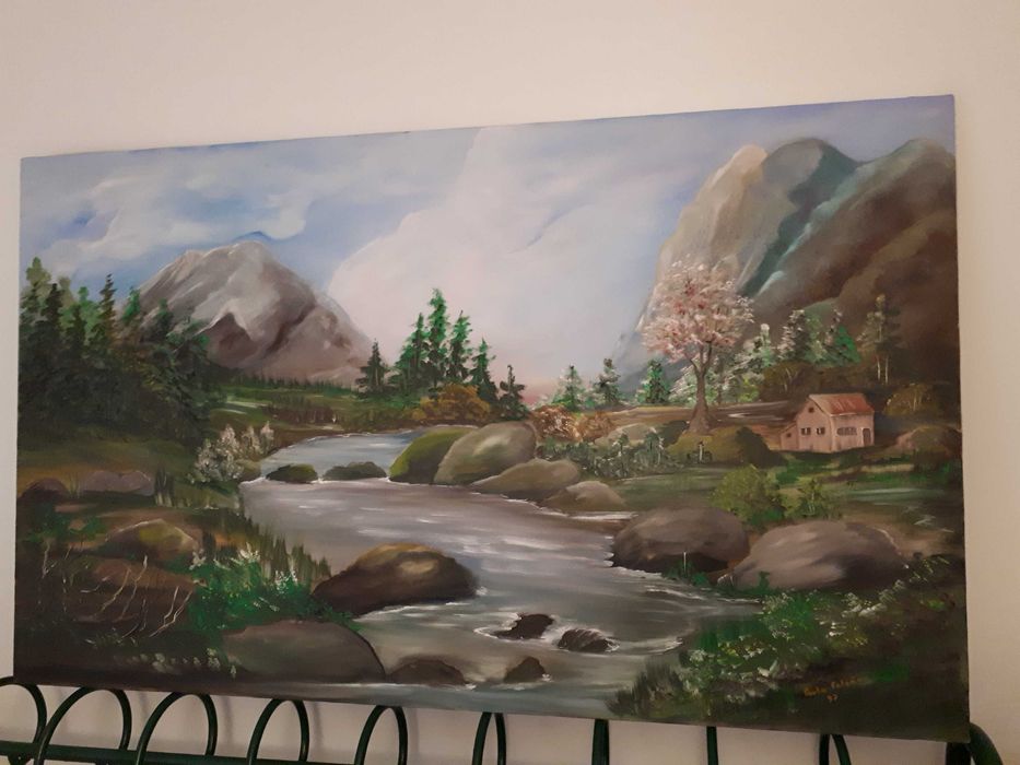 Tela pintada a oleo
