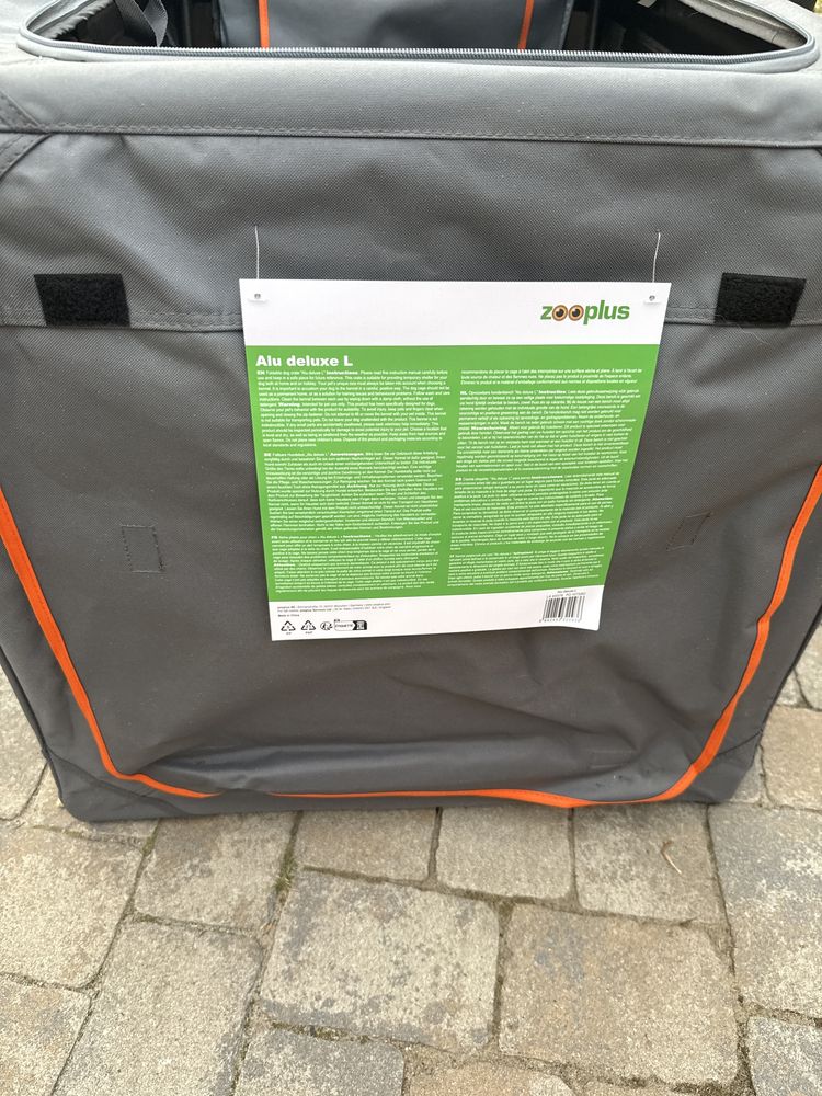 Materialowa klatka kennelowa transportowa Zooplus Alu deluxe L