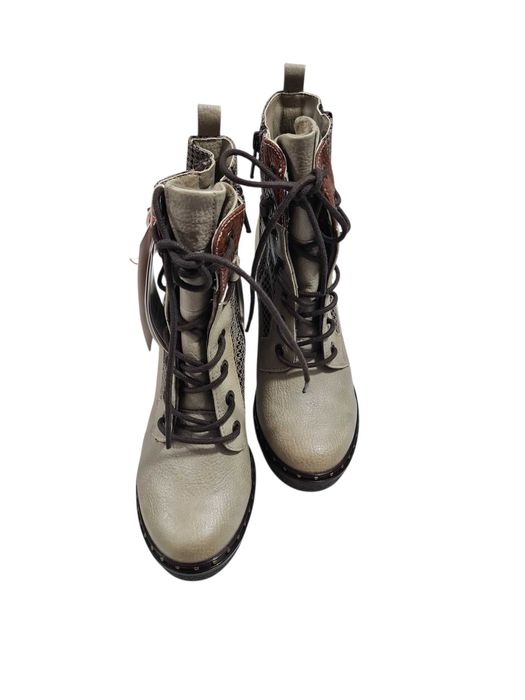 Trzewiki ocieplane na obcasie mustang r37