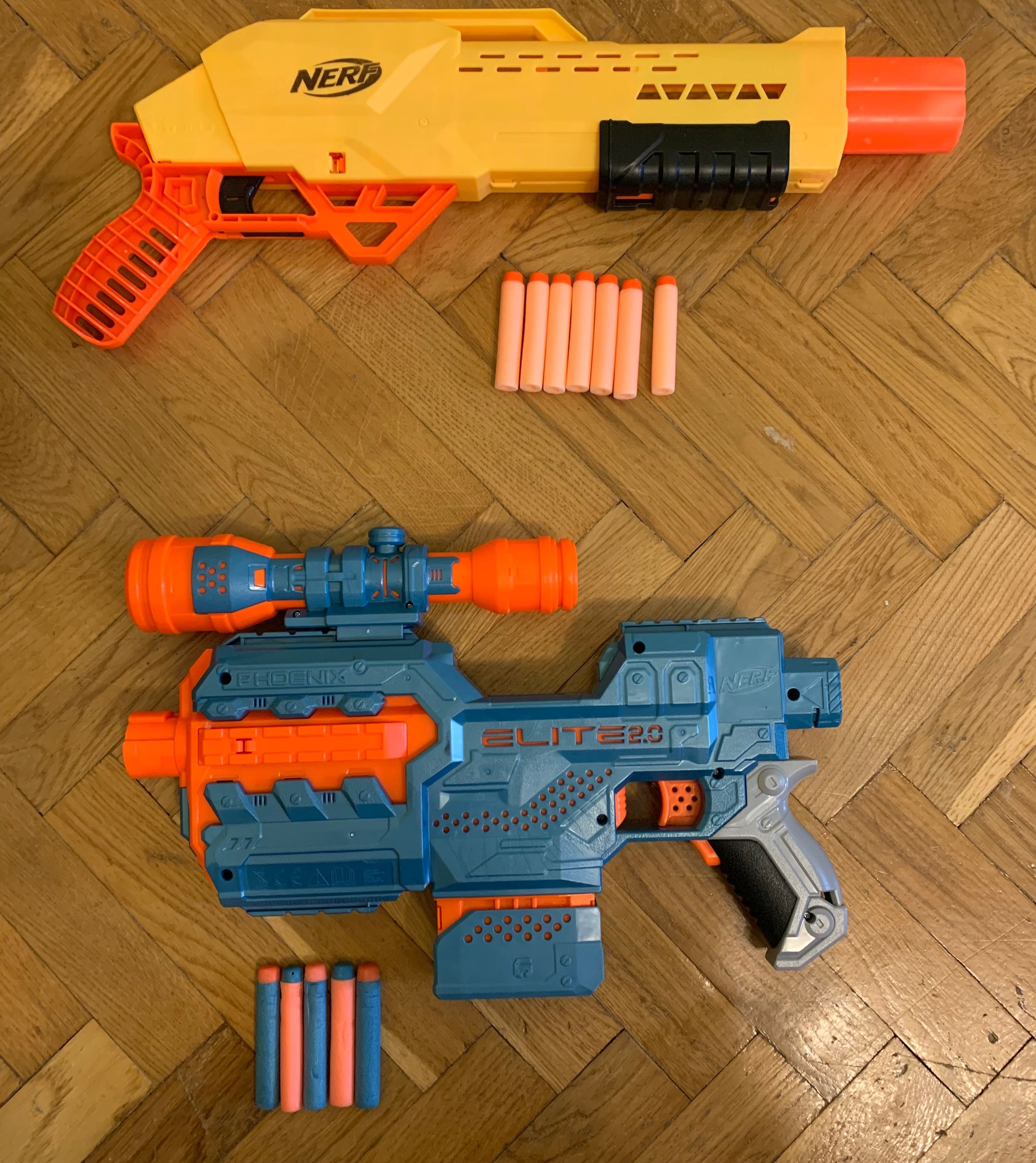Nerf elite 2.0 Phoenix, Nerf Alpha strike автомат і дробовик нерф