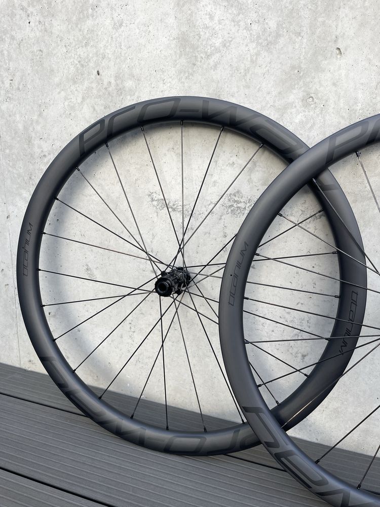 OUTLET! Koła szosowe carbon PRO-WAY TITANIUM 38mm 1295g! gravel rower