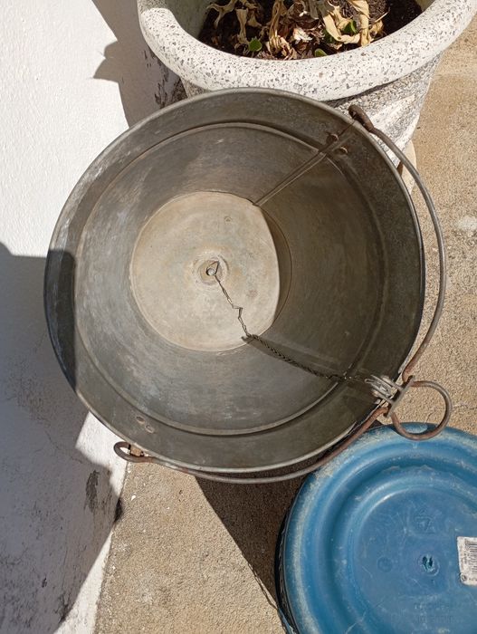 Balde de duche de pendurar com válvula e chuveiro