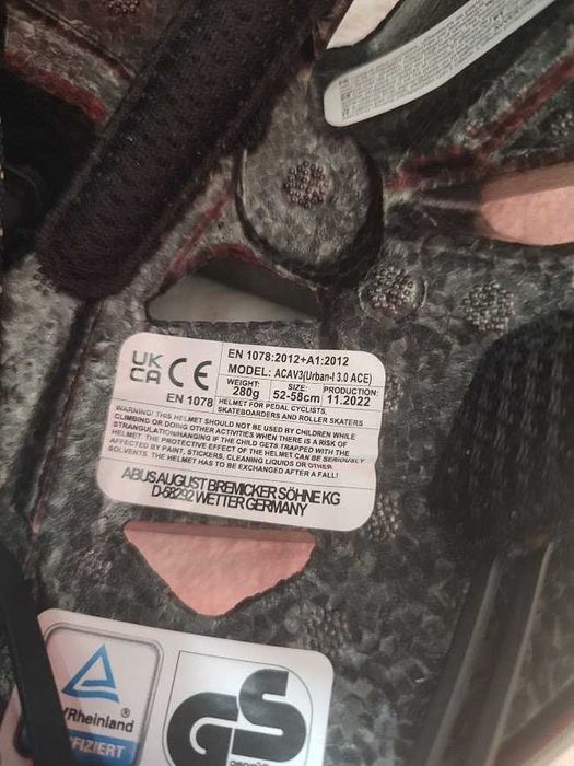 Kask rowerowy z LED Abus Urban-I 3.0 r. M (52-58cm)