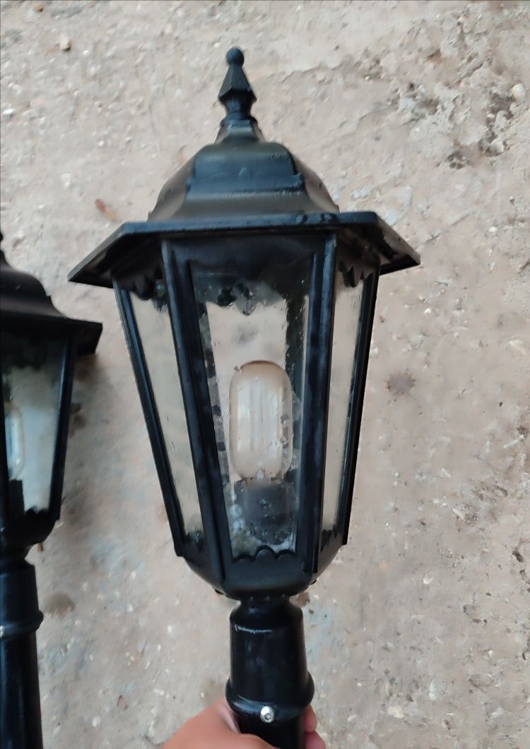 Conjunto candeeiros de jardim