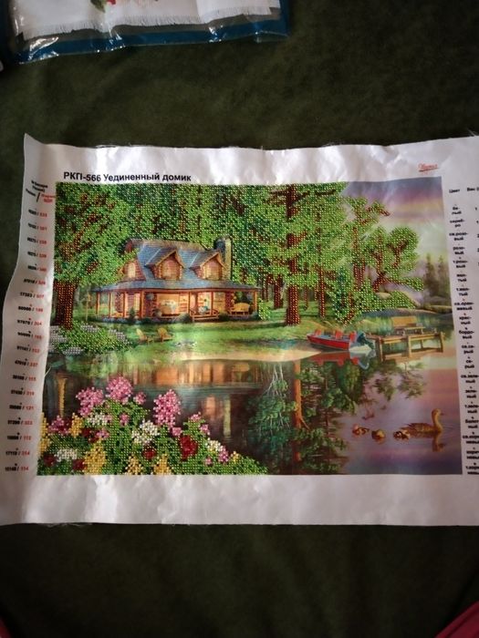 Вишиті бісером картини та панно різних розмірів без рамок