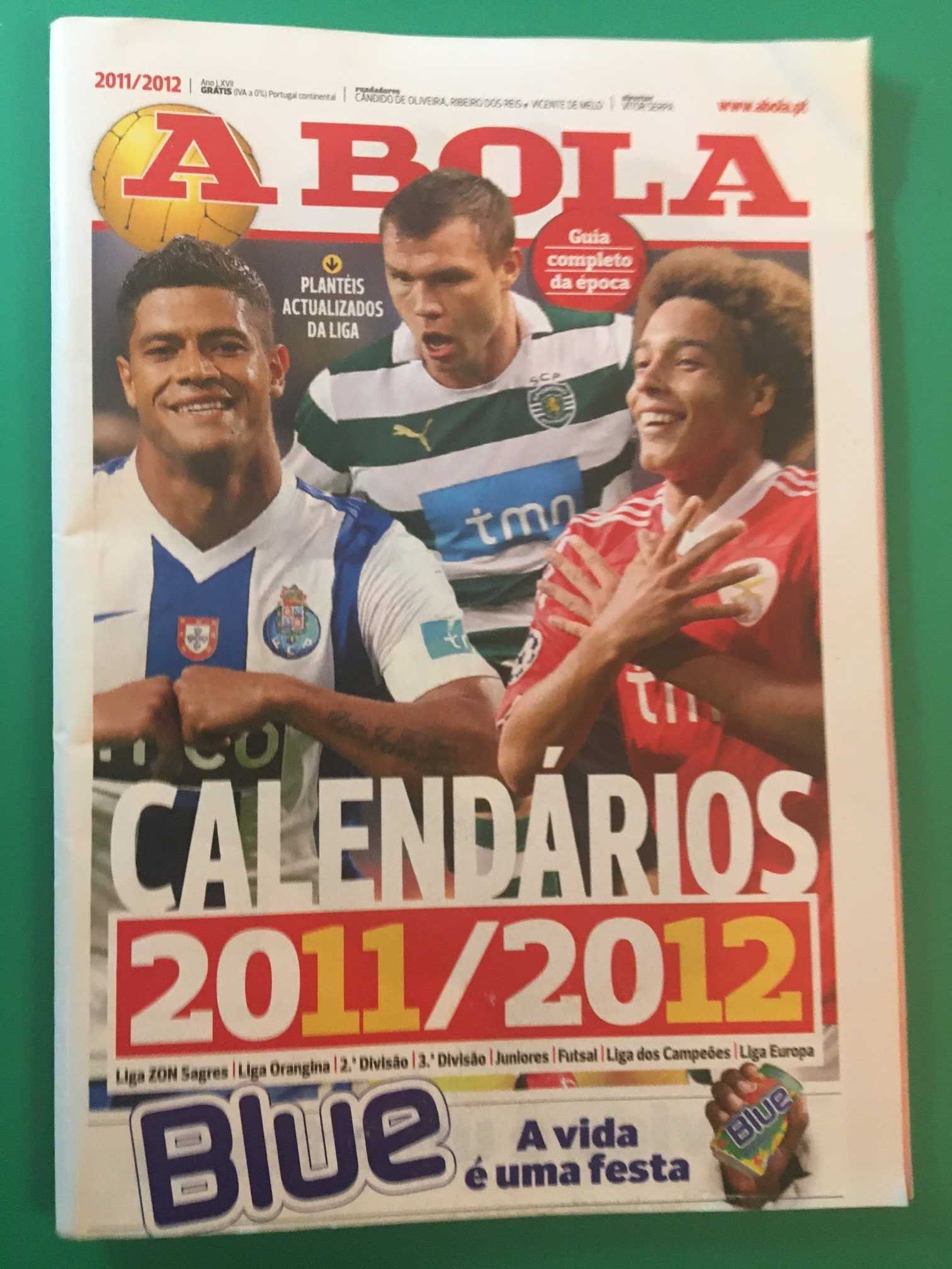 Calendário jogos todo o futebol  nacional, taças europeias ano 2011/12