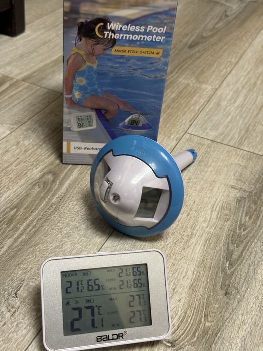 Продм термометр для басейна бездротовий