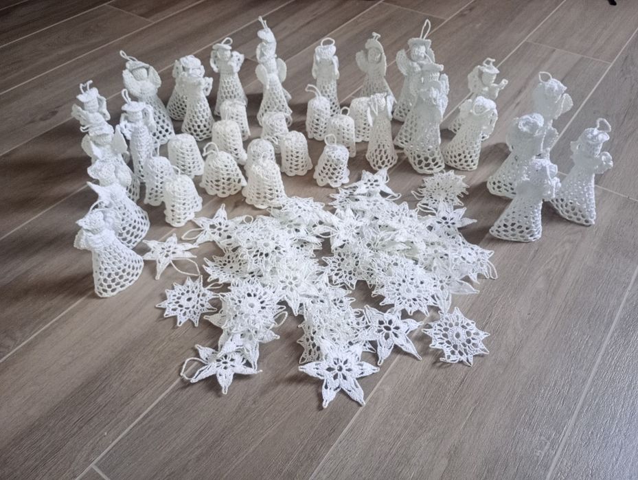 Ręczna robótka , ozdoby choinkowe