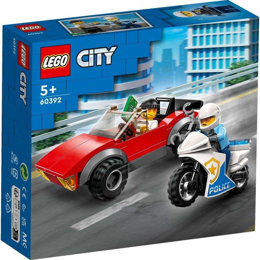 Klocki LEGO CITY 60392 Motocykl Policyjny Pościg Za Autem Nowy Poznań