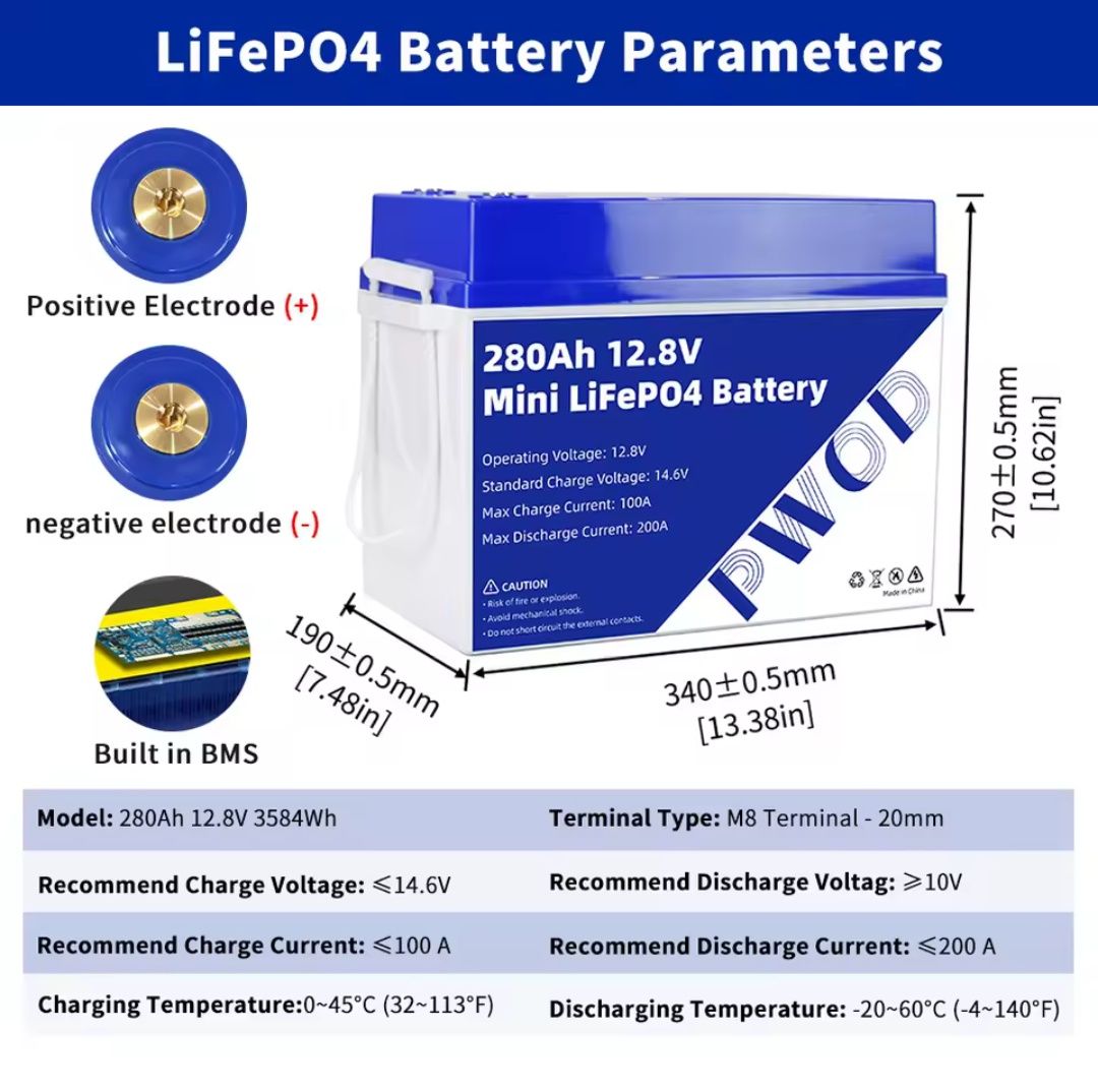 Lifepo4 280Ah 12v