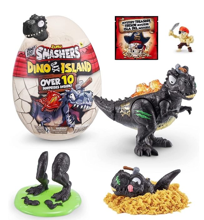Smashers Dino Island Mini Egg T-Rex  ZURU 10 сюрпризів