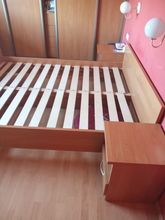 Łóżko 160 cm, stelaż, materac, łóżko do sypialni