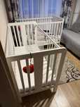 Łóżeczko Woodies Star Cot 120x60 materac Hilding 2szt.