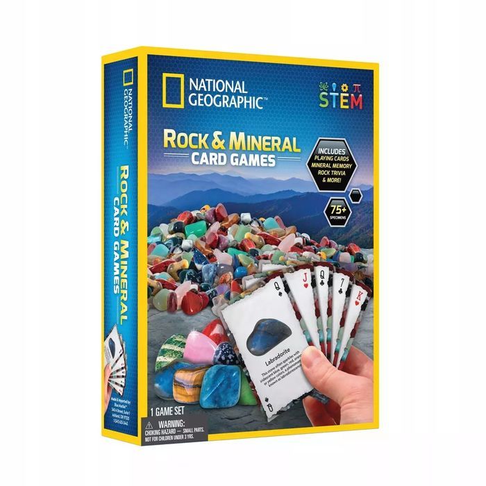 National Geographic. Zestaw Kart do gry. Skały i minerały. Elbrus