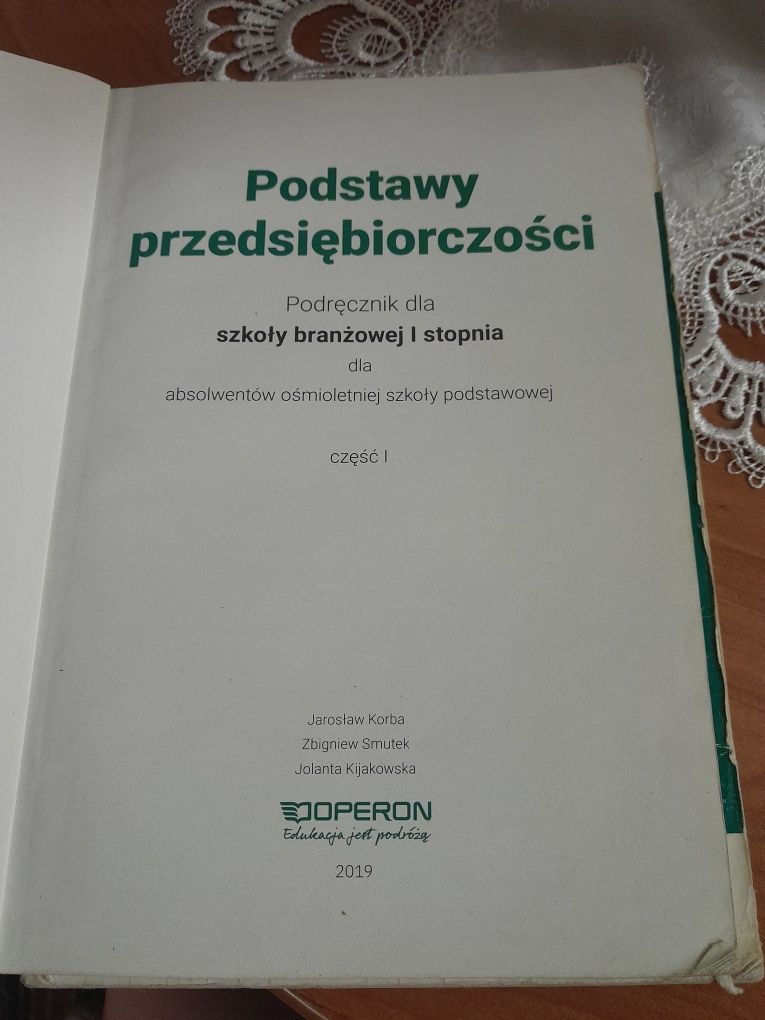 Podręcznik do 1 klasy szkoły branżowej