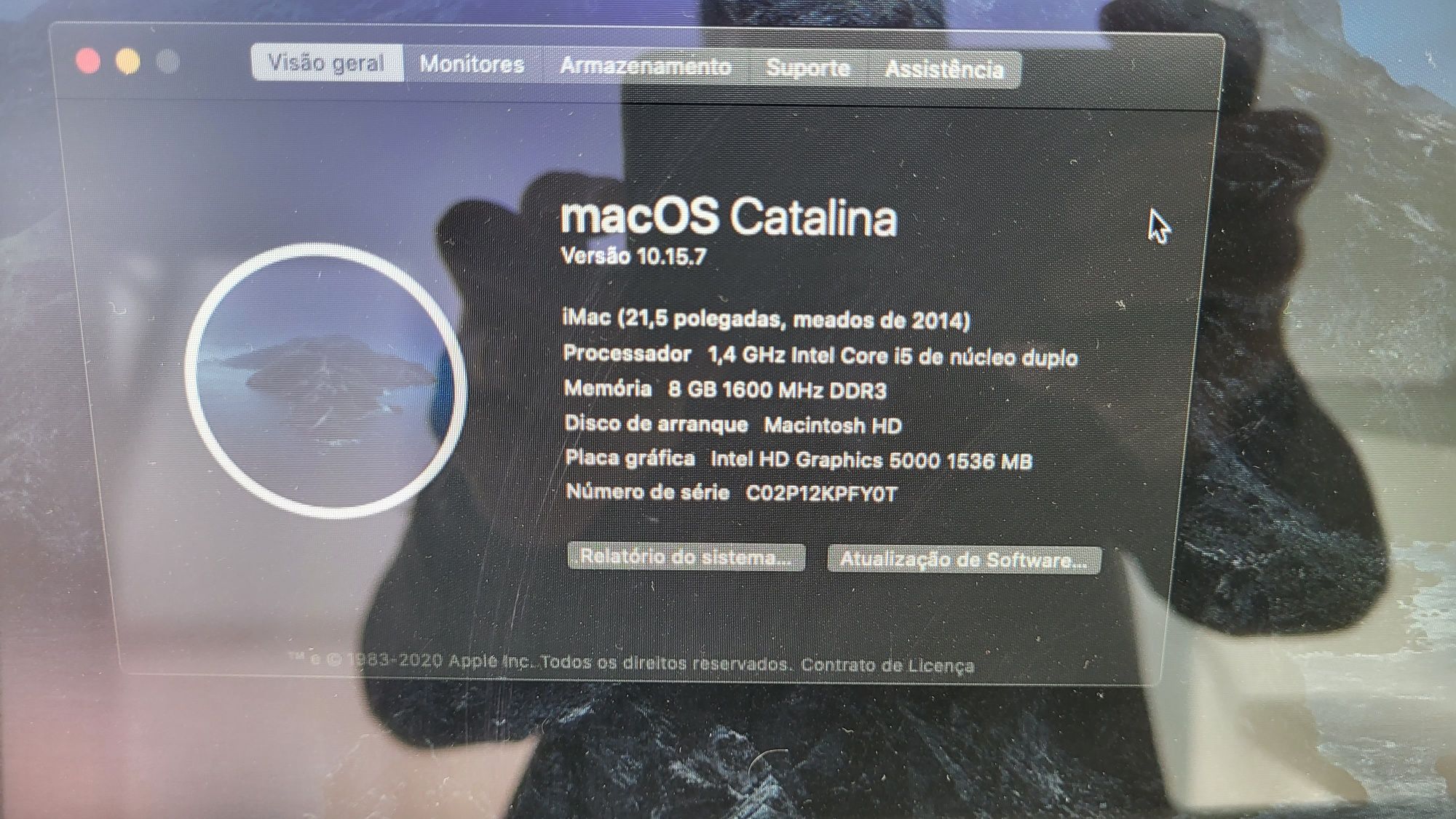 Imac 8gb ram e 500gb disco