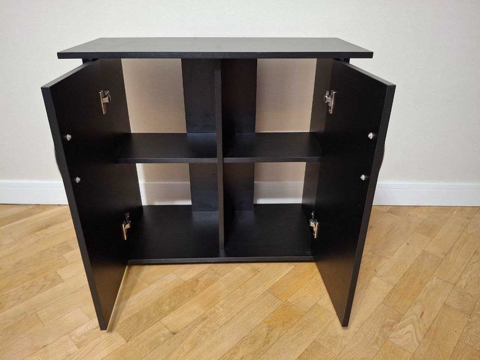 Тумба під акваріум, телевізор 80x35x70 чорна матова