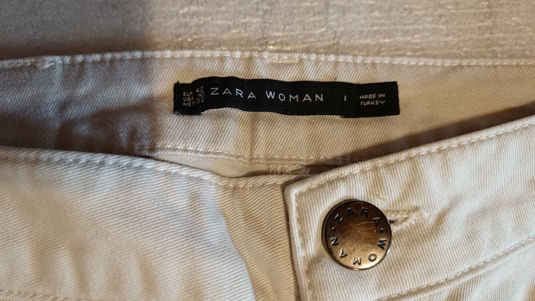 Дарю отдаю даром джинсы белые женские легкий стрейч ZARA WOMEN