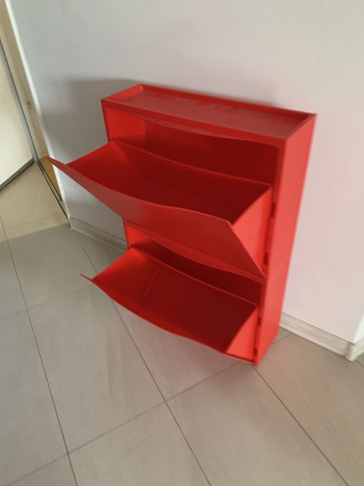 2 szt szafka na buty Ikea trones czerwona