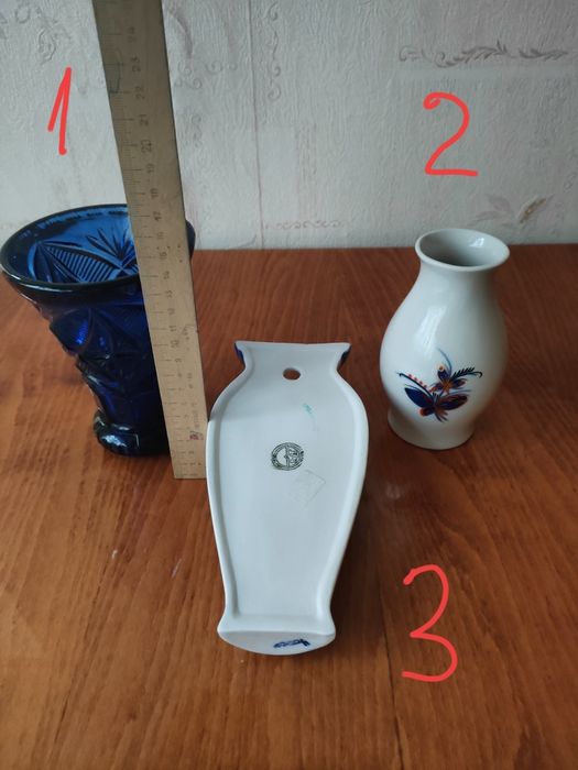 Ваза фарфор . Кобальт.